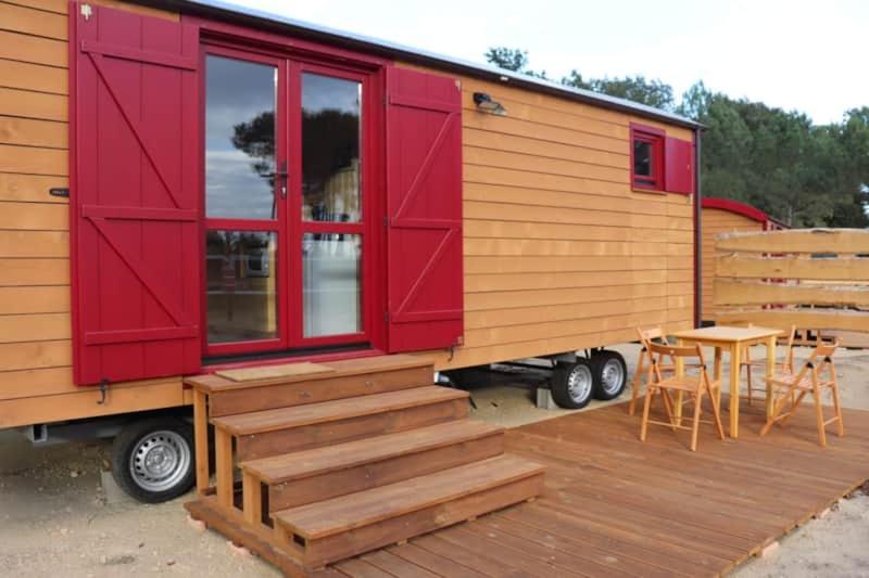 Roulottes Cocooning Au Coeur Des Landes Otel Mées Dış mekan fotoğraf